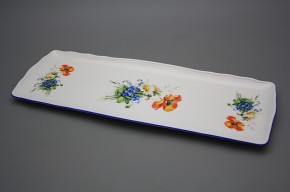 Podnos čtyřhranný 45cm Rokoko Polní kvítí AL