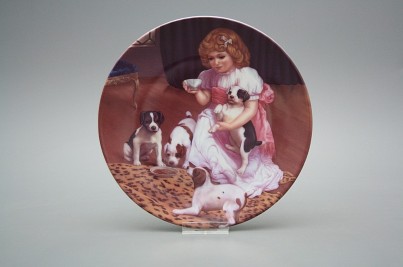 Talíř Country Childhood - Lovely Puppies č.1