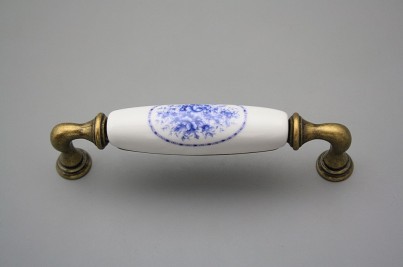 Rustikální úchytka 128mm Royal Blue č.1