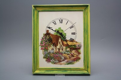 Nástěnné hodiny 25x30cm Chaloupka cZM č.1