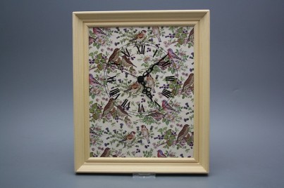 Nástěnné hodiny 25x30cm Bird Chintz cPB č.1