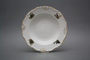 Talíř hluboký 23cm Marie Louise Myslivci EGL LUX