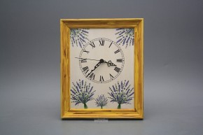 Nástěnné hodiny 25x30cm Levandule cHM