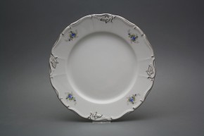 Talíř mělký 25cm Marie Louise Světlemodré růžičky EPL LUX