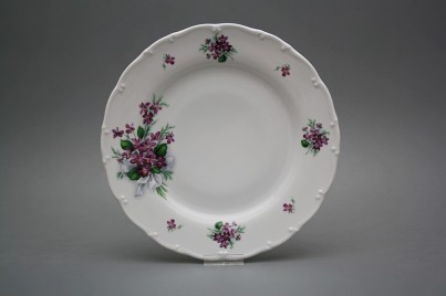 Talíř mělký 25cm Ofélie Viola s mašlí KBB č.1