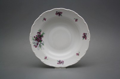 Talíř hluboký 23cm Ofélie Viola s mašlí KBB č.1