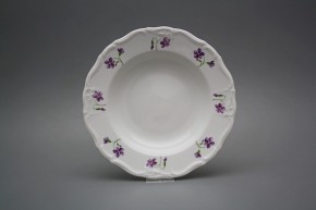 Talíř hluboký 23cm Marie Louise Fialky KBB