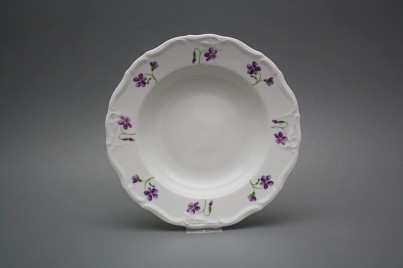 Talíř hluboký 23cm Marie Louise Fialky KBB č.1