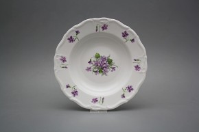 Talíř hluboký 23cm Marie Louise Fialky JBB