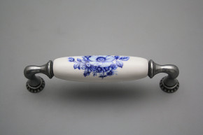 Rustikální úchytka Bohemia 128mm Blue Floral FV