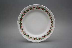 Talíř mělký 25cm Verona Vánoční Cesmína KBB