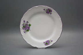 Talíř mělký 25cm Verona Fialky CFL