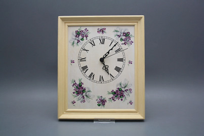 Nástěnné hodiny 25x30cm Viola s mašlí cPB č.1