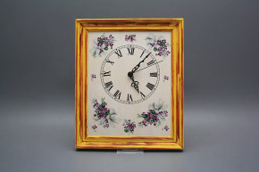 Nástěnné hodiny 25x30cm Viola s mašlí cHM
