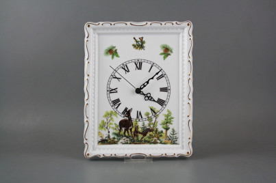 Luxusní porcelánové hodiny Srna GL č.1