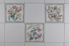 Sada obkladů 15x15cm 3dílná BOTANICAL PLANTS WM