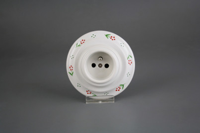 Porcelánová zásuvka kompletní dec.02.01ZC BB č.1