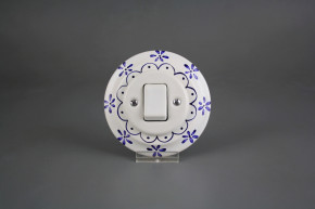 Porcelánový kolébkový vypínač č. 7 kompletní Old Cottage ML