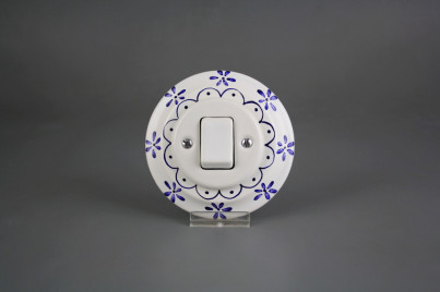 Porcelánový kolébkový vypínač č. 7 kompletní Old Cottage ML č.1