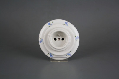 Porcelánová zásuvka kompletní Pomněnky Házenky BB č.1