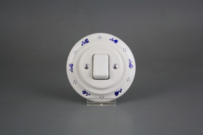 Porcelánový kolébkový vypínač č. 7 kompletní dec.01.01MM ABB