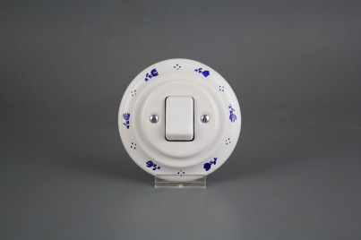 Porcelánový kolébkový vypínač č. 7 kompletní dec.01.01MM ABB č.1