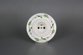 Porcelánová zásuvka kompletní Břečťan BB