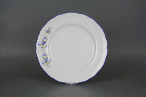 Talíř mělký 25cm Ofélie Světlemodré růžičky HAL
