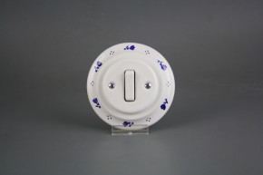 Porcelánový kolébkový vypínač č. 1 kompletní dec.01.01MM ABB