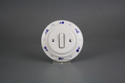 Porcelánový kolébkový vypínač č. 1 kompletní dec.01.01MM ABB č.1