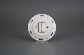 Porcelánový kolébkový vypínač č. 5 (6+6) kompletní dec01.01MM