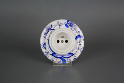 Porcelánová zásuvka kompletní Cibulák č.1