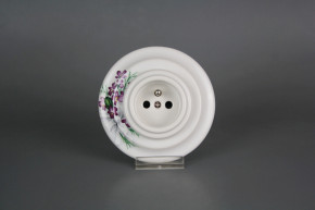 Porcelánová zásuvka kompletní Viola s mašlí BB