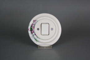 Porcelánový kolébkový vypínač č. 7 kompletní Viola s mašlí BB